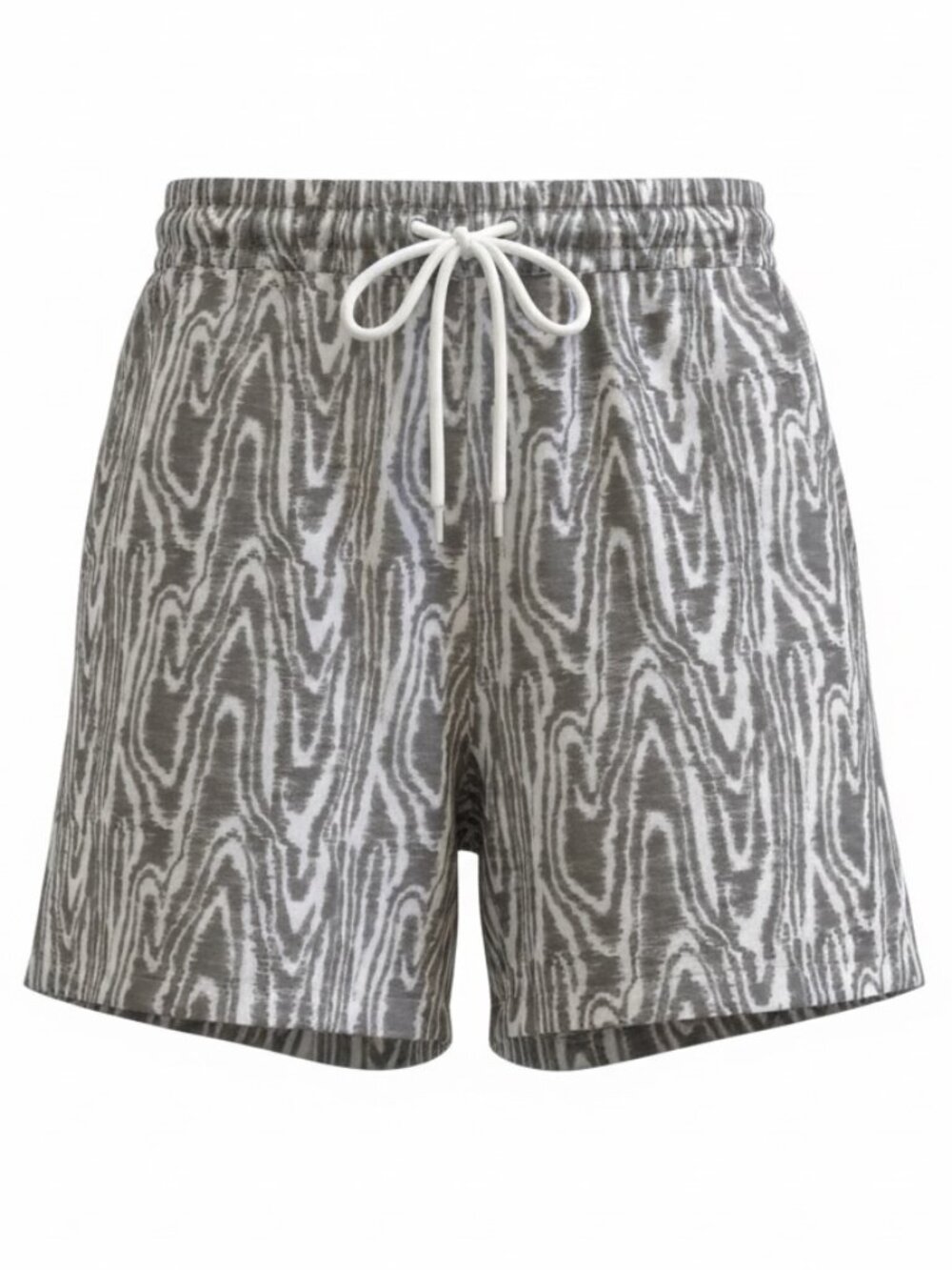 Mode Of One Elastic Waistband & Drawstring Shorts - Size Medium - Bright White